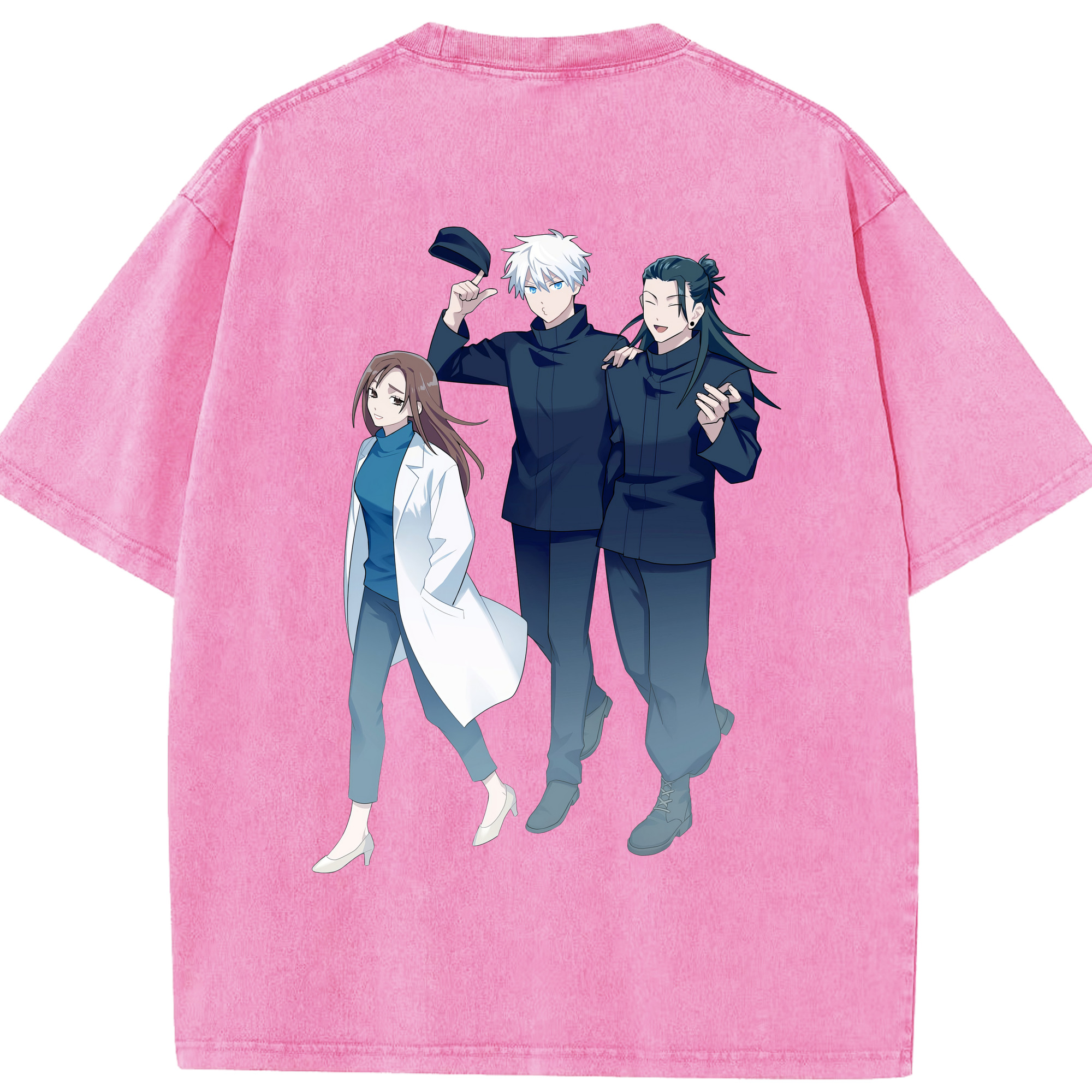 （画像用） 呪術廻戦 Jujutsu Kaisen 綿100% ヴィンテージ風 半袖Tシャツ（背面プリント）